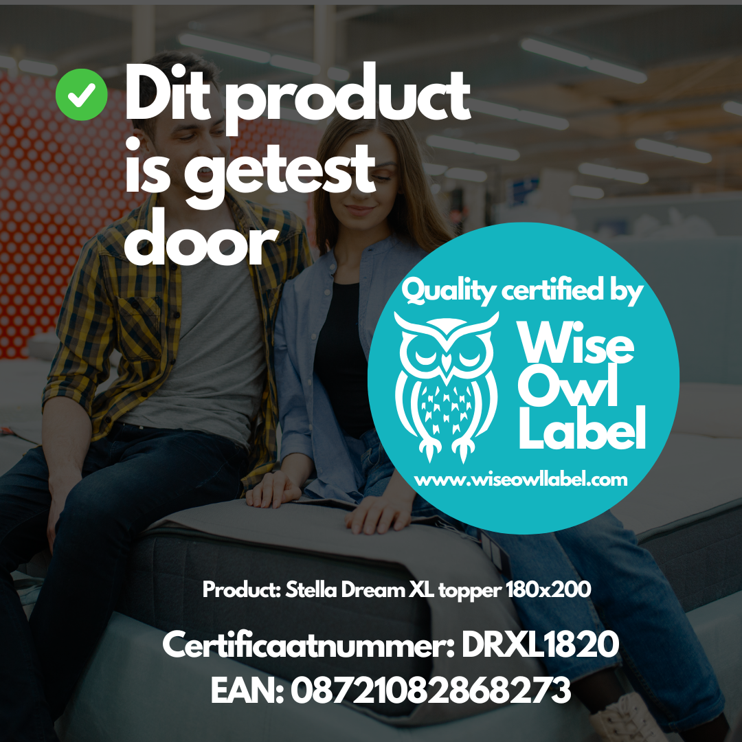 Dream XL koudschuim topper - 8cm dik