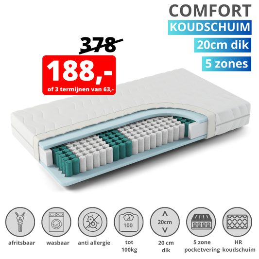 HR pocket Comfort 20CM - 5 zones